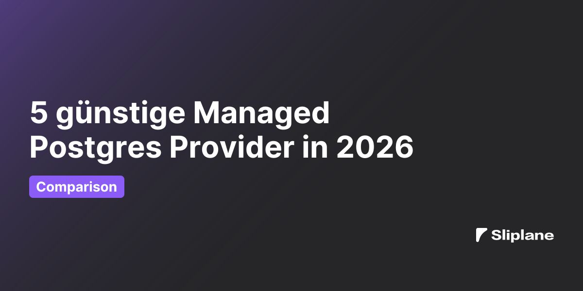 5 günstige Managed Postgres Provider in 2026